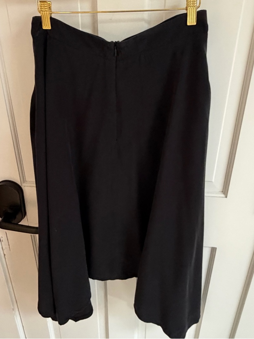 Saint and Sofia Black Asymmetric Hem Women's Skirt - Picture 3 of 4
